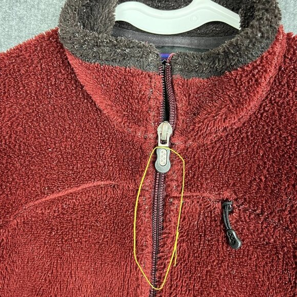 Vintage Patagonia Women's R2 Regulator Polartec Maroon Jacket Medium Fleece - Picture 4 of 11
